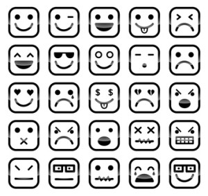 Emotions via emoticons